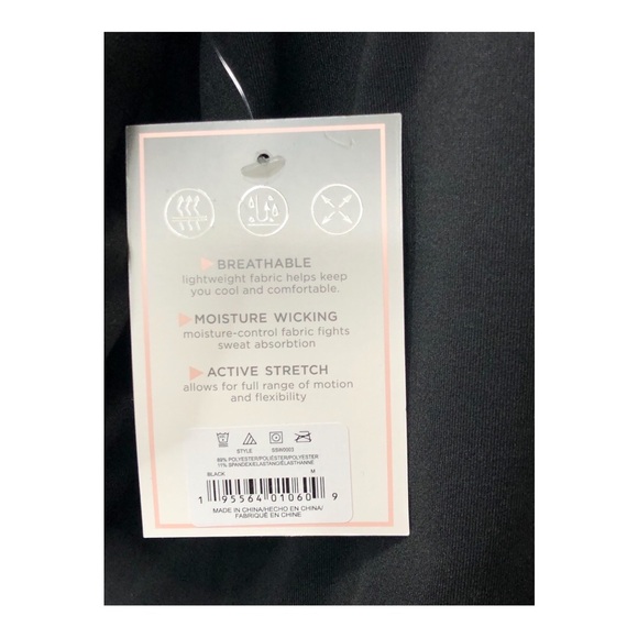 Shadow Sport - Fitted Mock-Neck Zip Front Athletic Jacket in Black. NWT! - Picture 8 of 8